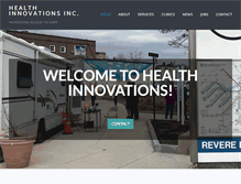 Tablet Screenshot of healthinnovationsinc.com